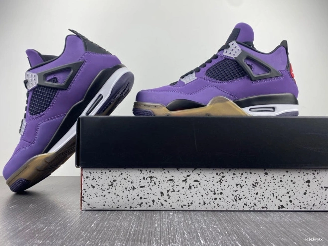 Rep MAX Purple 766296 Jordan Retro 4 Travis Family) and (Friends LN4 Scott 0810